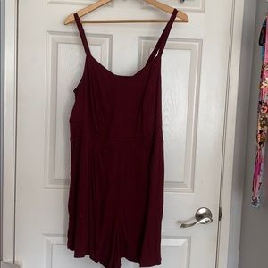 Burgundy romper
